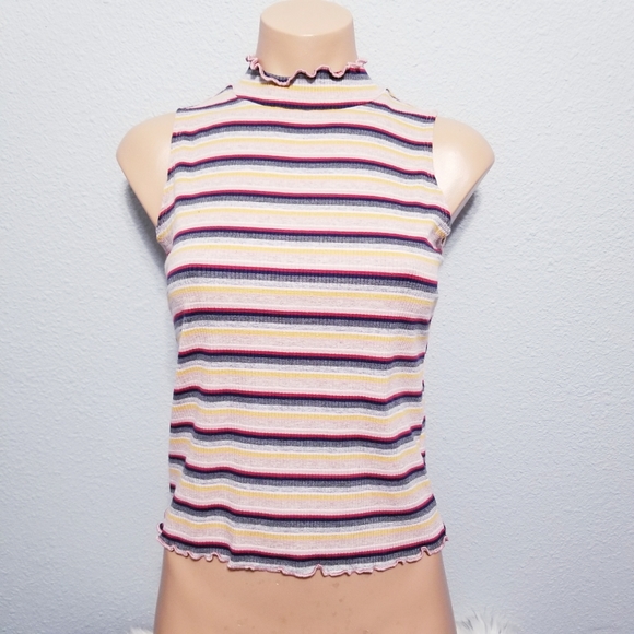 Candie's Tops - Candies Y2K stripe club top blouse MEDIUM